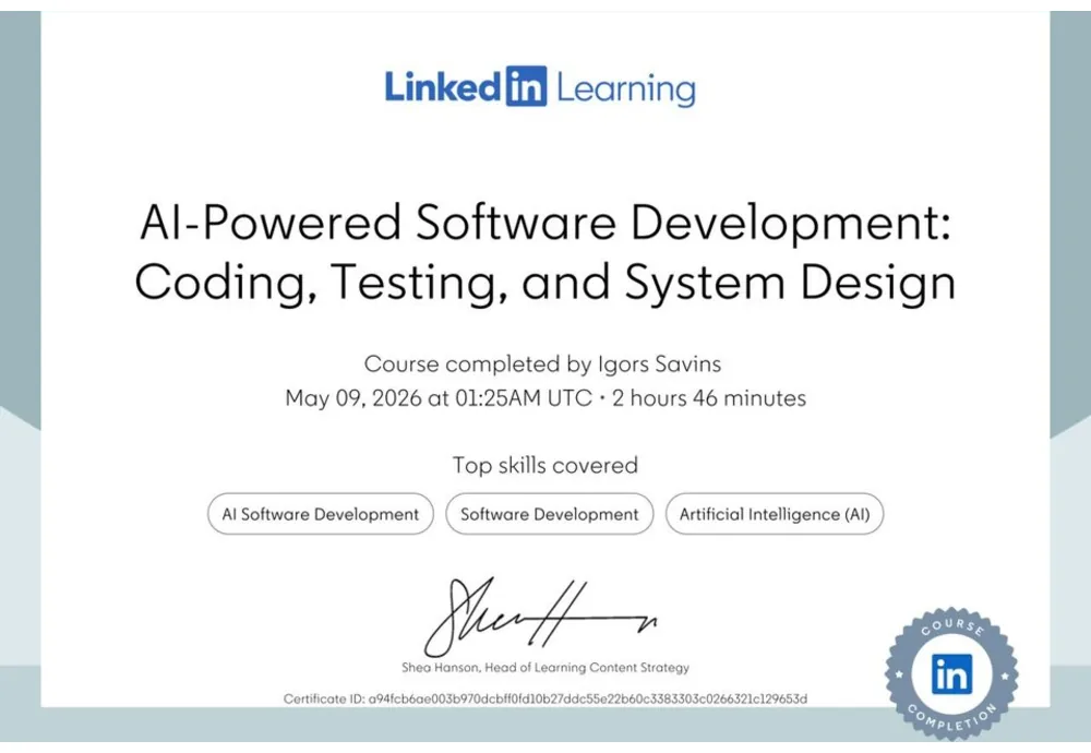 AI-Powered Software Development: Coding, Testing, and System Design