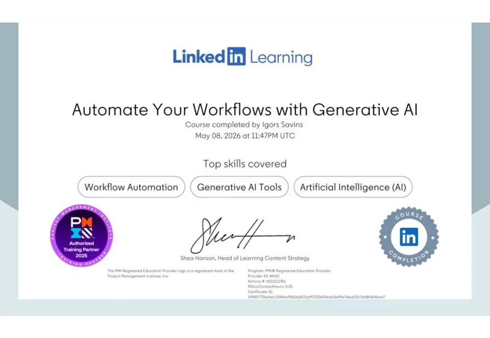 Automate Your Workflows with Generative AI