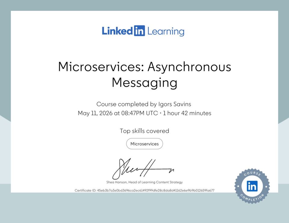 Microservices: Asynchronous Messaging